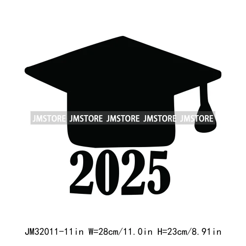 Twenty 25 Graduate Senior 2025 College Graduation Season Iron On DTF Heat Transfer Stickers Ready To Press For Clothes Bags