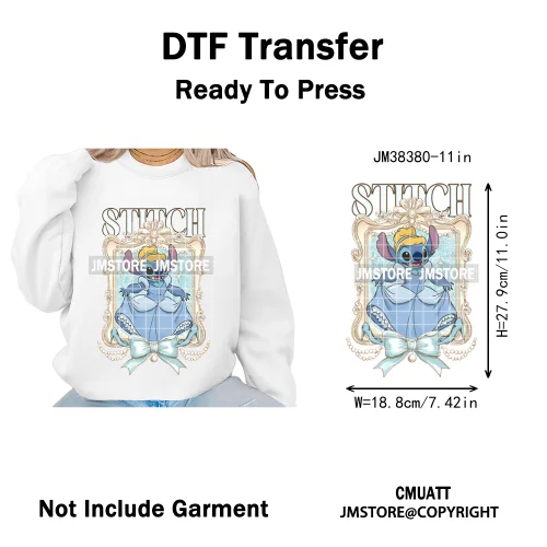 Retro Cartoon Happy Summer Vacation Vibes Coquette Seashells Iron on DTF Heat Transfer Stickers Ready to Press for Clothes Bags