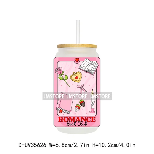 Trendy Readers Book Club UV Sticker Decals For Libbey Cold Cups Mugs Tumbler Transfer Stickers Waterproof High Quality Labels
