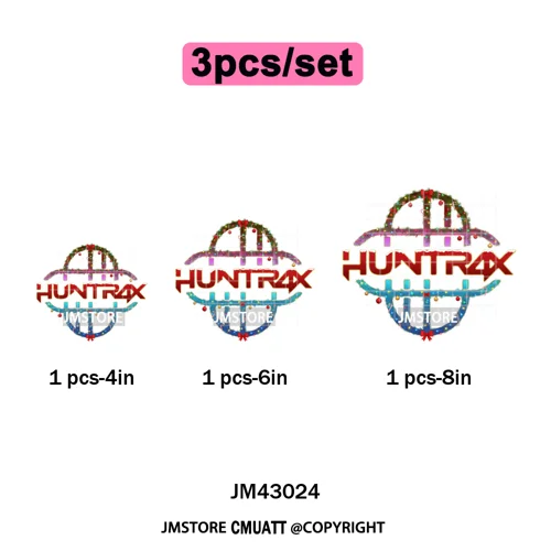 Kpop Hunters Merry Christmas Tiger Anime Lover Holiday Gift Iron on DTF Heat Transfers Stickers Ready to Press for Sweatshirts