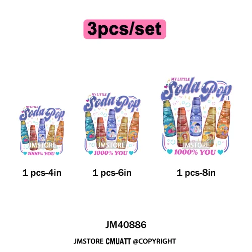 Kpop Movie Style Soda Pop Demon Inspired Movie Girl Dinner Iron on DTF Washable Transfers Stickers Ready to Press for Hoodies