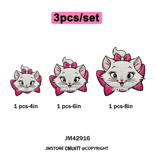 Scarf Christmas Cartoon Movie Mouse Friends Faux Yarn Embroidery Iron on DTF Transfers Stickers Ready to Press for Sweatshirts