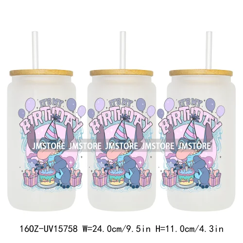 Retro Cartoon Western Summer Vibes UV DTF Cup Wraps Ready To Apply Waterproof Transfer Stickers For 16OZ Libbey Glass Can Mugs