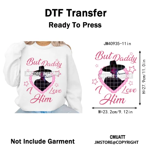 Cartoon Girl Dinner Kpop Merch Idol Band Group Music Movie Iron on DTF Washable Transfers Stickers Ready to Press for Textile