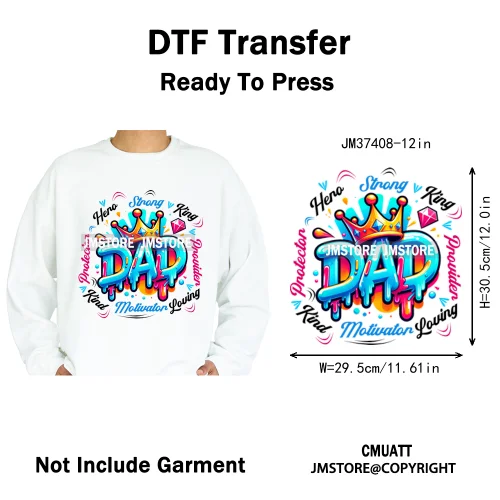 12in Dino Trucks Drip Or Die Skull Beats Graffiti Streetwear Man Design Iron on DTF Transfer Stickers Ready to Press for Clothes
