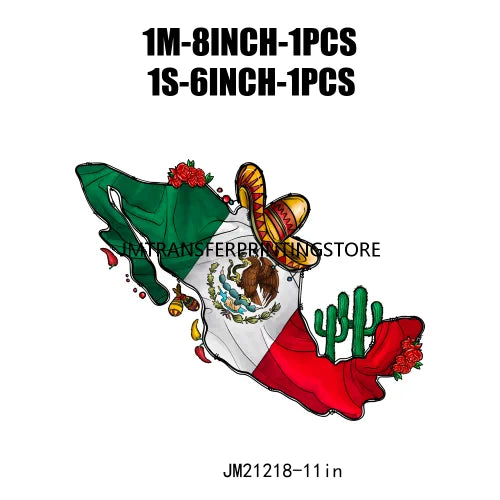 Colorful Mexican Pinata Latina Cinco De Mayo Festival Logos Iron On Fiesta Tacos Tequila DTF Transfer Stickers For Clothing