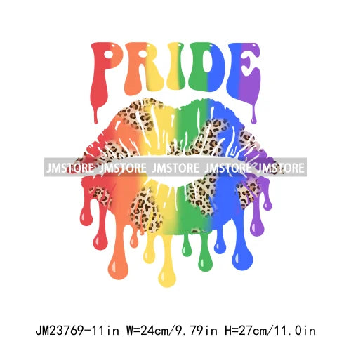 Colorful Pride Month LGBTQ Rainbow Butterfly Straight Against Hate Love Is Love Iron On DTF Transfer Stickers Logos For Clothing