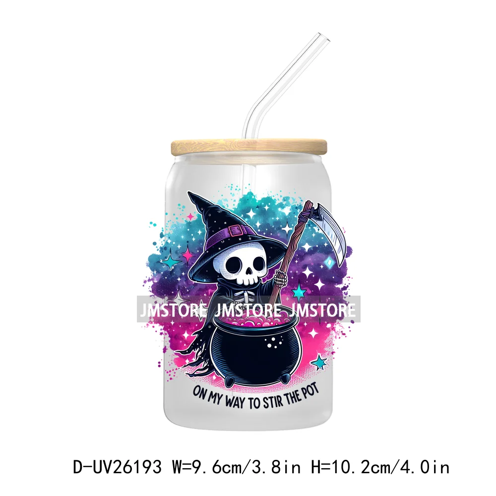 Antisocial Snarky Skeleton Skull UV DTF Transfer Stickers Decals For Libbey Cold Cups Mugs Durable Waterproof Custom Logo Labels