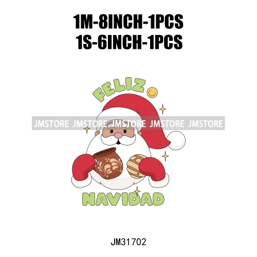 Mexican Christmas Vibes Tis The Season Feliz Navidad Calories No Cuentan Iron On DTF Transfer Sticker Ready To Press For Hoodies