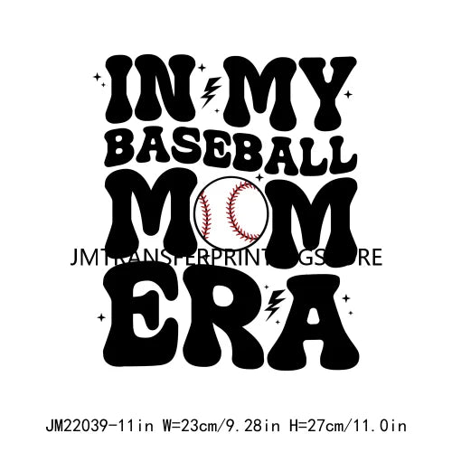 In My Ball Sport Mom Era Mother's Day Faux Glitter Dalmatian Lightning Bolt Soccer Mama DTF Transfer Stickers For Clothing