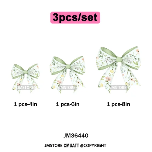 Spring Wildflower Love Vibes Ribbon Wedding Coquette Iron on DTF Thermal Transfers Stickers Ready to Press for Dresses Hoodies