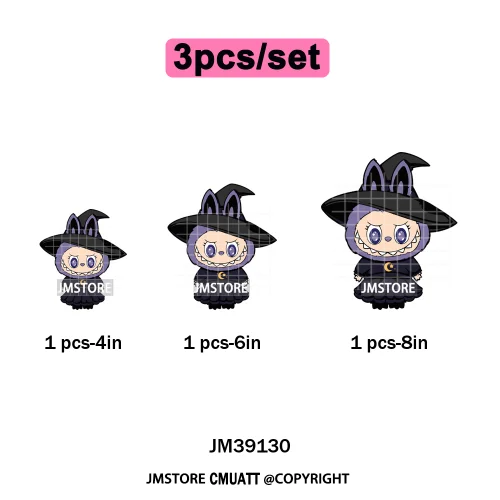 Sorat Sweet Sorat Spooky Cartoon Monster Halloween Designs Iron on DTF Washable Transfers Stickers Ready to Press for Hoodies