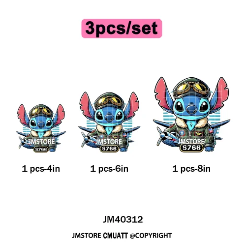 Funny Cartoon Playing Kids Love Character Thermal Printing Iron on DTF Washable Transfers Stickers Ready to Press for T-shirts