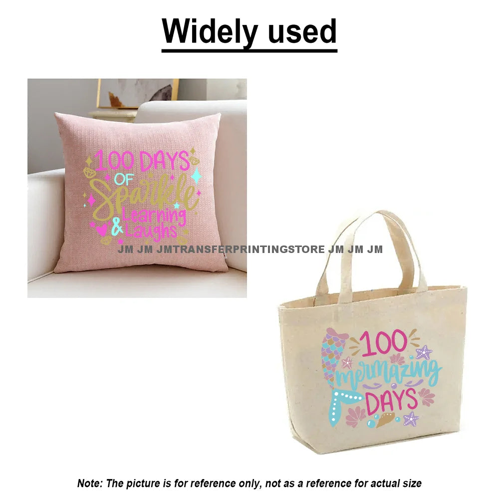 Cartoon Movie Friends Princess Back to School Teacher Learn Iron on DTF Washable Transfer Sticker Ready to Press for Kid Hoodies