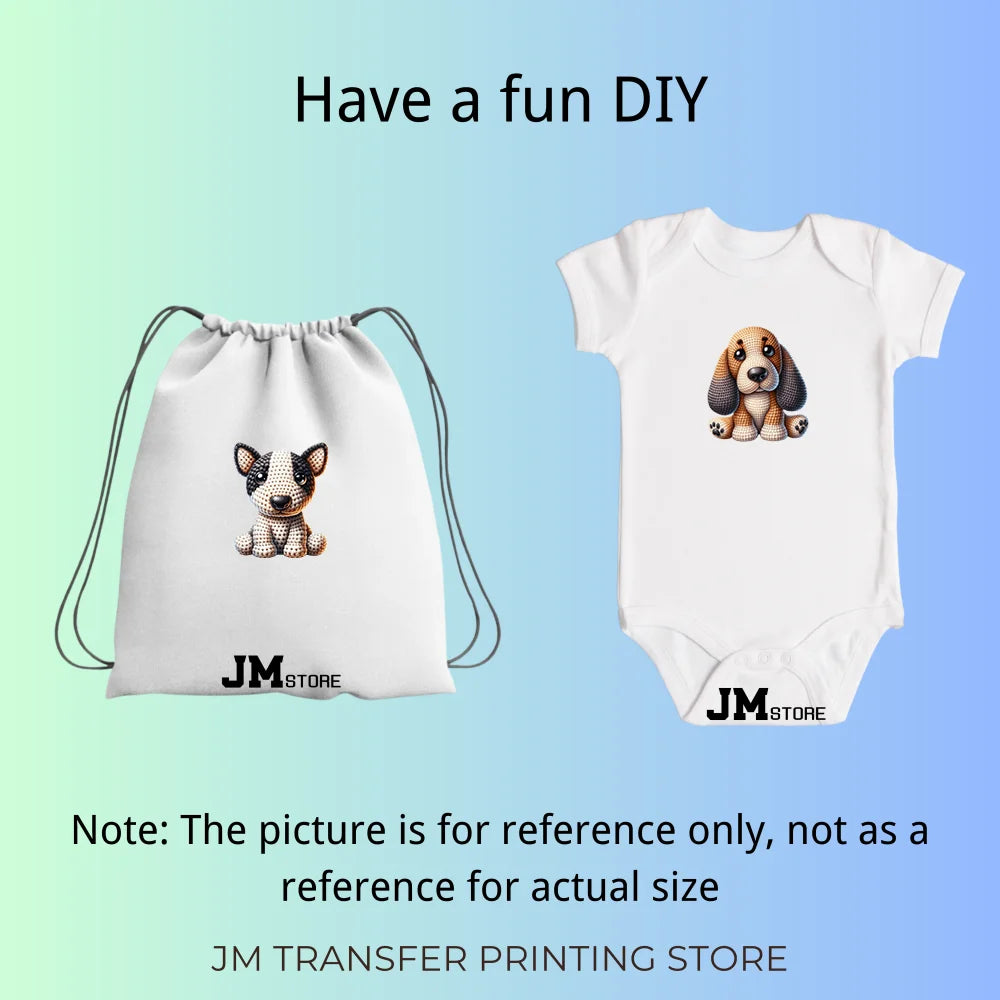 15cm 5.9in Kids Cute Nursery Thermal Printed Bird Fly Animal Washable Iron on DTF Transfers Stickers Ready to Press for Textile