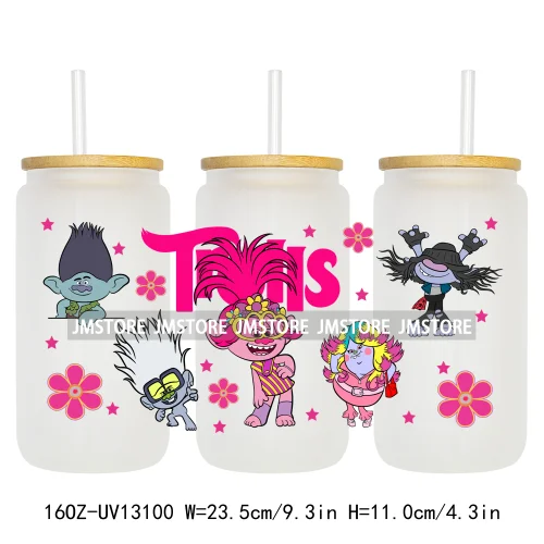 Kids Cartoon Best Friends UV DTF Stickers Ready to Transfer Cup Wrap Custom Labels DIY Craft For Libbey Can Glass Tumblers Mugs