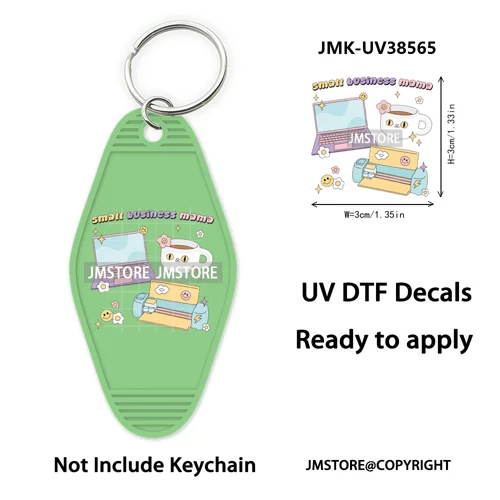 Back To School Teacher Coquette Bow UV DTF Motel Keychain Wraps Ready To Apply Waterproof High Quality Hotel Keychain Decals