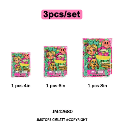 Cartoon Christmas Club Snow Winter Vibes Holly Jolly Santa Iron on DTF Washable Transfers Stickers Ready to Press for Clothing