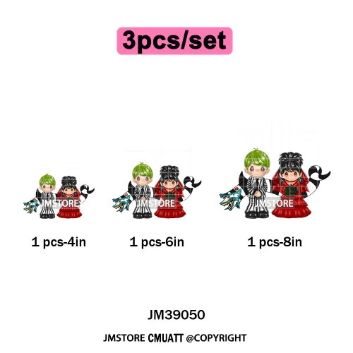 Horror Scary Killer Character Spooky Halloween Vibes Iron on DTF Washable Heat Transfer Stickers Ready to Press for Textile Bags