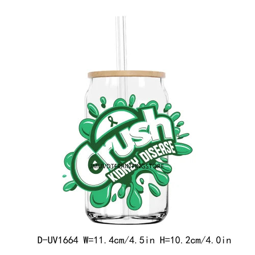 Crush Autism Awareness UV DTF Transfers Stickers Decals For Libbey Cold Cups Mugs Tumbler Waterproof DIY Craft