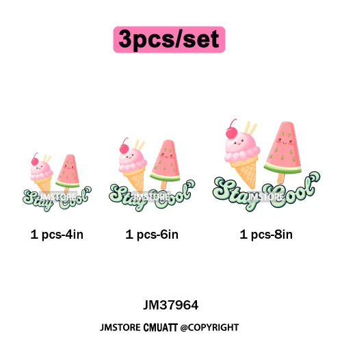 Hello Summer Beach Vibes Stay Cool Live In Sunshine Hot Mom Cowgirl Iron on DTF Transfers Stickers Ready to Press for T-shirts