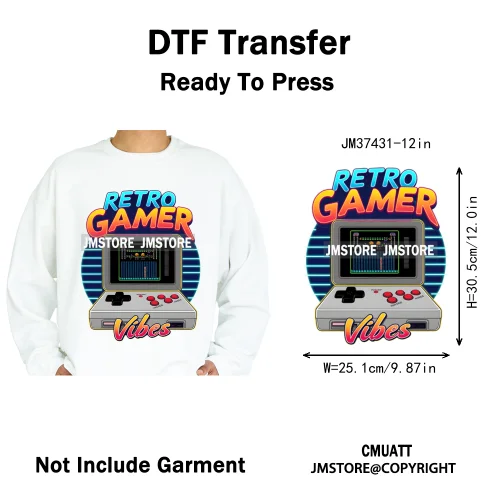 12in Dino Trucks Drip Or Die Skull Beats Graffiti Streetwear Man Design Iron on DTF Transfer Stickers Ready to Press for Clothes
