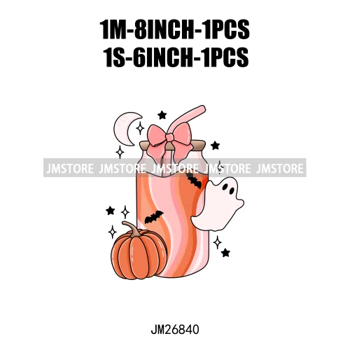 Hot Cute Spooky Ghouls Boo Read Club Bookish Halloween DTF Printing Iron On Transfer Stickers Ready To Press For Hoodies Bags