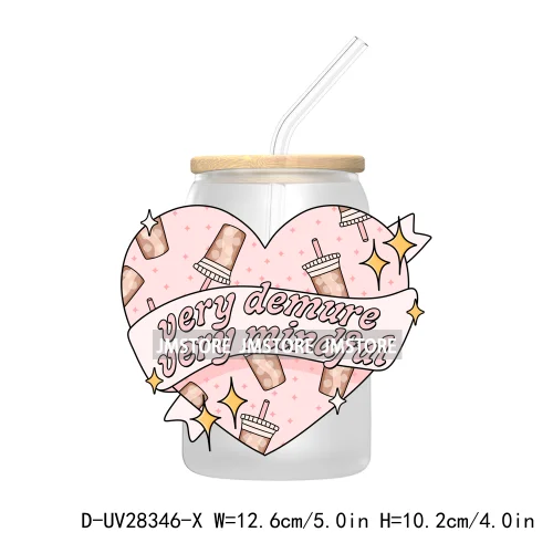 Positive Quotes Bookish Babe UV DTF Transfer Stickers Decals For Libbey Cold Cups Mugs Tumbler Waterproof Labels Self Love Club