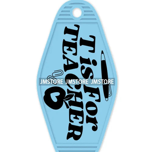 In My Teacher Era High Quality WaterProof UV DTF Sticker For Motel Hotel Keychain Funny Teaching Mode