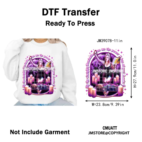 Ghoul Mum Witchy Halloween Horror Killer Movie Character Iron on DTF Washable Transfer Stickers Ready to Press for T-shirts Bags