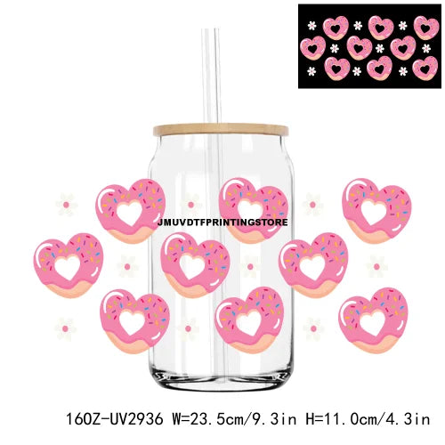 Mexican Valentina Pan Dulce Lollipop UV DTF Sticker For 16OZ Libbey Glass Cup Can Wrap Transfer Sticker Custom Labels DIY Logo