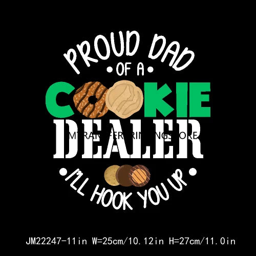 Funny In My Girl Mom Scout Cookie Era Print Logo Cookie Moms Girls Club Iron On DTF Transfer Stickers Ready To Press For Clothes