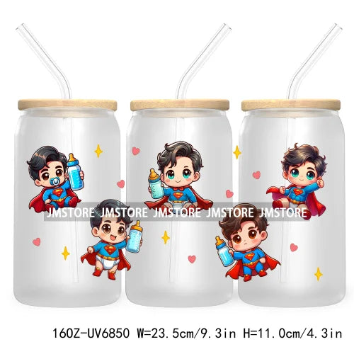 Cartoon Mouse Princess Friends 16OZ UV DTF Cup Wrap Transfers Stickers For Libbey Glass Can Cups Tumbler Waterproof Craft