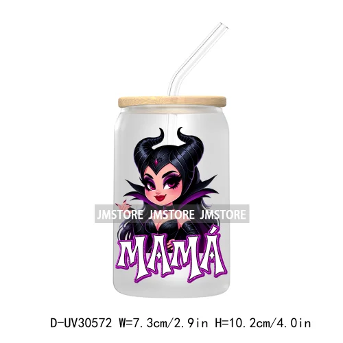 Halloween Horror Mama Dad Movie Killers UV DTF Transfers Stickers Decals For Libbey Cold Cups Mugs Tumbler High Quality Labels