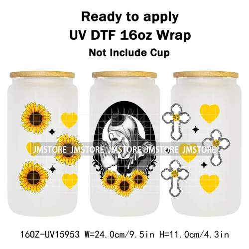 Halloween Horror Characters Scary Movie Killers 16OZ UV DTF Cup Wraps Ready To Apply Transfer Stickers For Libbey Glass Can Mugs