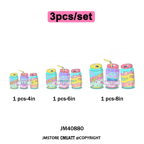 Cartoon Girl Group Boy Band Music Fans Anime Lover Soda Pop Iron on DTF Washable Transfers Stickers Ready to Press for T-shirts
