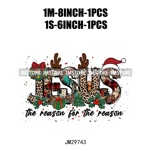 Small Town Fram Fresh Tree Christmas Merry Vibes Ho Ho Ho Santa Deer Iron On DTF Transfers Stickers Ready To Press For Hoodies