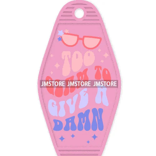 Good Moms Say Bad Words High Quality WaterProof UV DTF Sticker For Motel Hotel Keychain Positive Motivational Saying