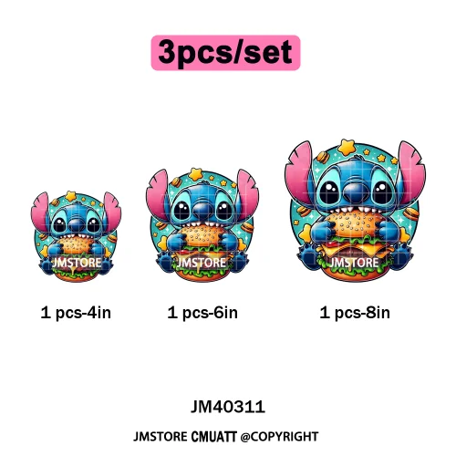 Funny Cartoon Playing Kids Love Character Thermal Printing Iron on DTF Washable Transfers Stickers Ready to Press for T-shirts