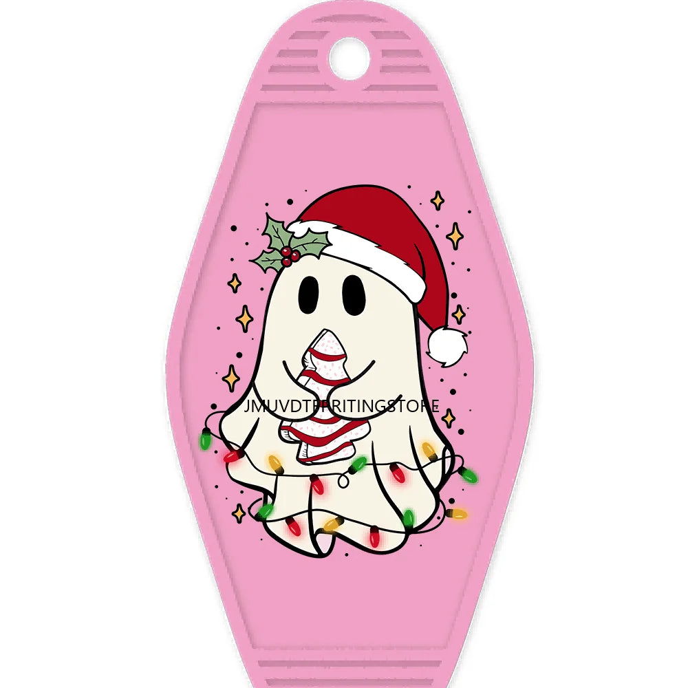 Boojie Christmas Tree High Quality Durable WaterProof UV DTF Sticker Logo For Motel Hotel Keychain In My Basic Girl Era