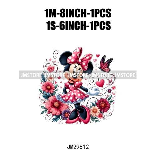 Colorful Splashing Cartoon Characters Friends Printing Iron On DTF Transfers Stickers Ready To Press For Sweatshirt Bags