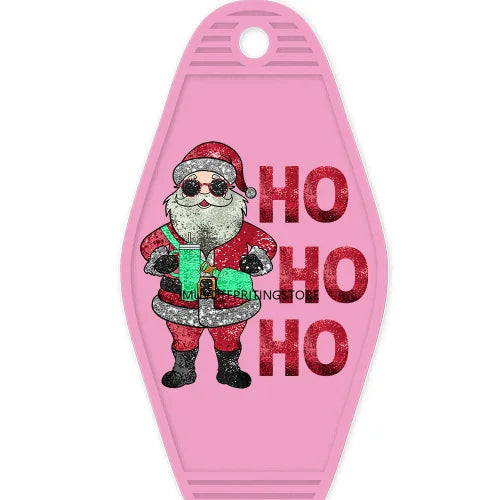 Faux Sequin Christmas Santa Claus High Quality Durable WaterProof UV DTF Sticker Decals For Motel Hotel Keychain Bougie Snowman