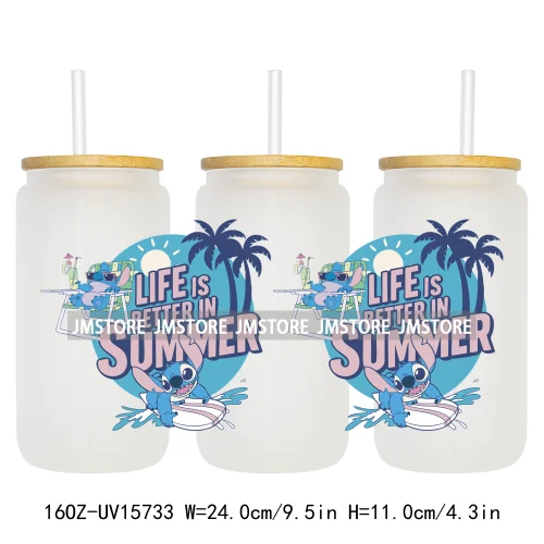 Magical Cartoon Coquette Summer UV DTF Stickers Ready to Transfer Cup Wrap Custom Labels DIY Craft For Libbey Glass Can Tumbler
