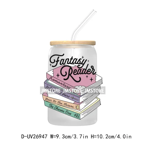 Bee A Book Warm 16OZ UV DTF Cup Wrap Transfer Stickers Custom Labels Waterproof Logo For Libbey Glass Can Motivational Saying