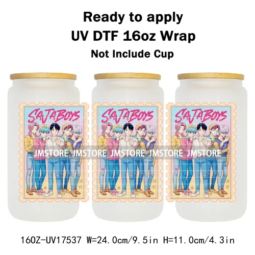 Demon Hunters Movie Kpop Lover Gift Anime Fan UV DTF Stickers Ready To Transfer Cup Wrap Custom DIY Craft For Libbey Can Glass