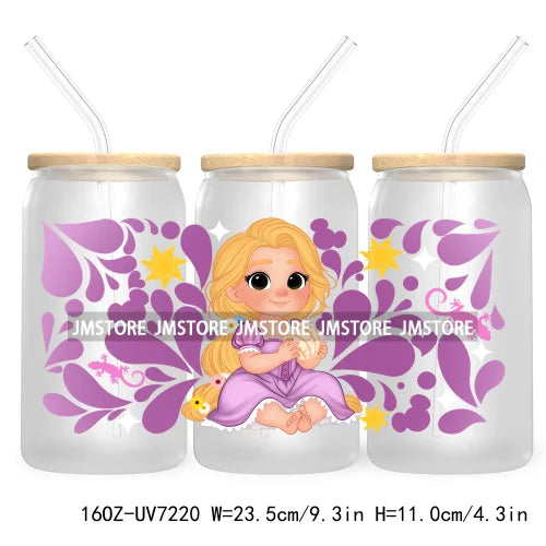 Latina Girl Power Mexican Culture 16OZ UV DTF Cup Wrap Transfers Stickers For Libbey Glass Can Cups Tumbler Waterproof Craft