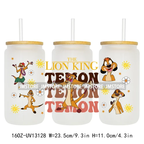 Cartoon Characters Family Trip 16OZ UV DTF Cup Wraps Ready To Apply Waterproof Transfer Stickers For Libbey Glass Can Tumbler
