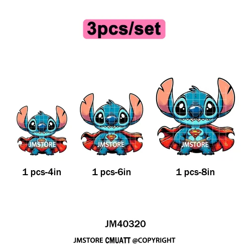 Funny Cartoon Playing Kids Love Character Thermal Printing Iron on DTF Washable Transfers Stickers Ready to Press for T-shirts