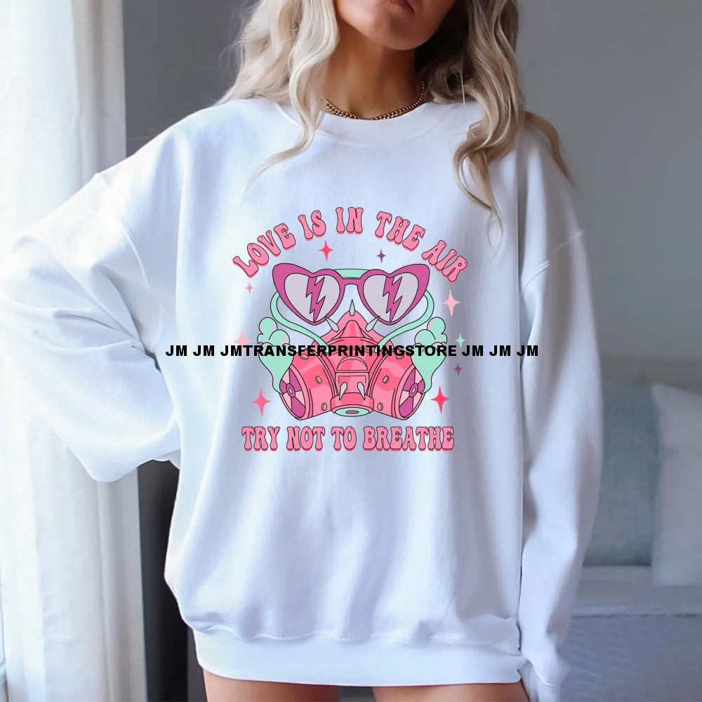 Retro Candy Coffee Howdy Valentine Groovy Love XOXO Heart Breaker Fries Before Guys Iron On DTF Transfer Stickers For Sweatshirt