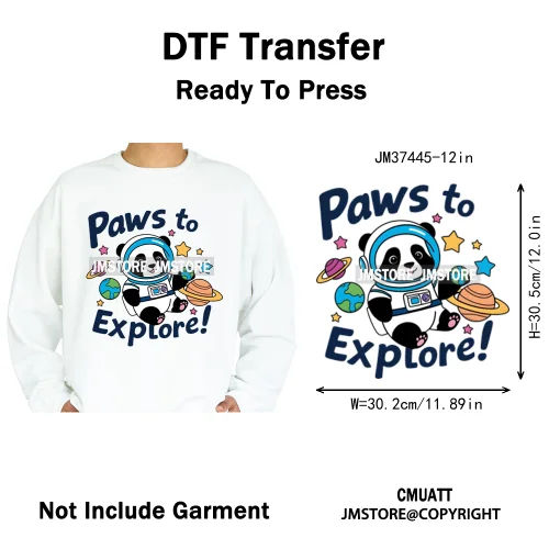 12in Colorful Rap Music Rock Vibes Mud Master Truck Space Trip Graffiti Iron on DTF Transfer Stickers Ready to Press for T-shirt